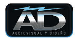 logotipo AD audiovisual productora chilena de videos, webs y tours virtuales